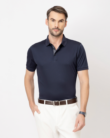 Statement Placket DKNavy Polo