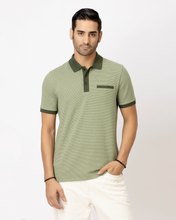Jacquard Olive Polo