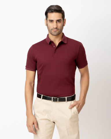 Vintage Burgundy Polo