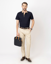 DKNavy n Beige Polo