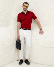Unique Burgundy Polo