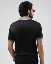 Infinity Designer Polo Shirt in Black