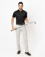 Statement Placket Black Polo