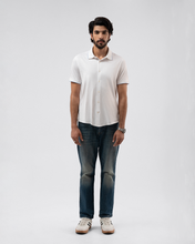 Drop Needle Short Sleeve Shirt in White