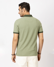 Jacquard Olive Polo